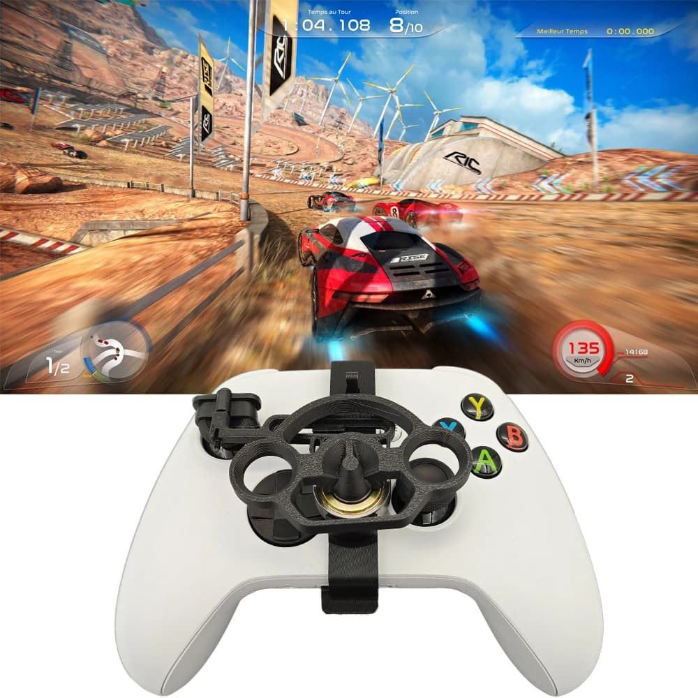 Mini Volante da Corsa per Controller Xbox Series X/S, Accessori di Ricambio per Giochi di Corse Stampati in 3D