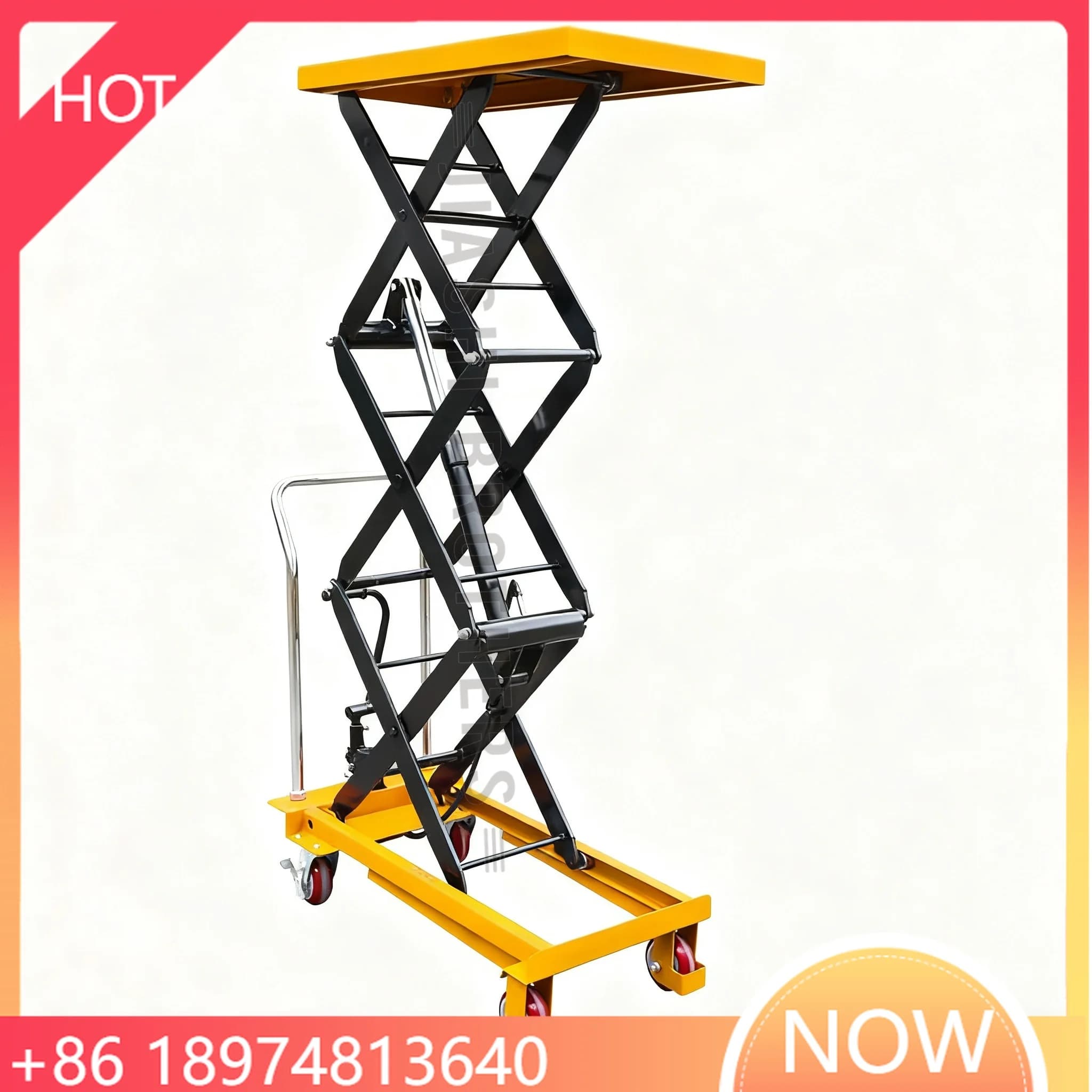Sistema da tavolo elevatore a forbice mini idraulico con motore elettrico con piattaforma di altezza di sollevamento da 1 m a 10 m per uso in fabbrica