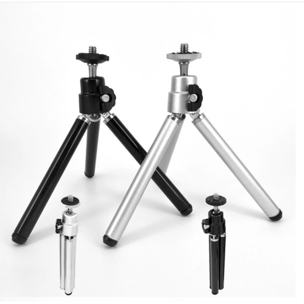1PC Mini treppiede flessibile universale Supporto per supporto a 2 sezioni per fotocamera per proiettore Treppiede da tavolo per treppiede per telefono cellulare per fotocamera