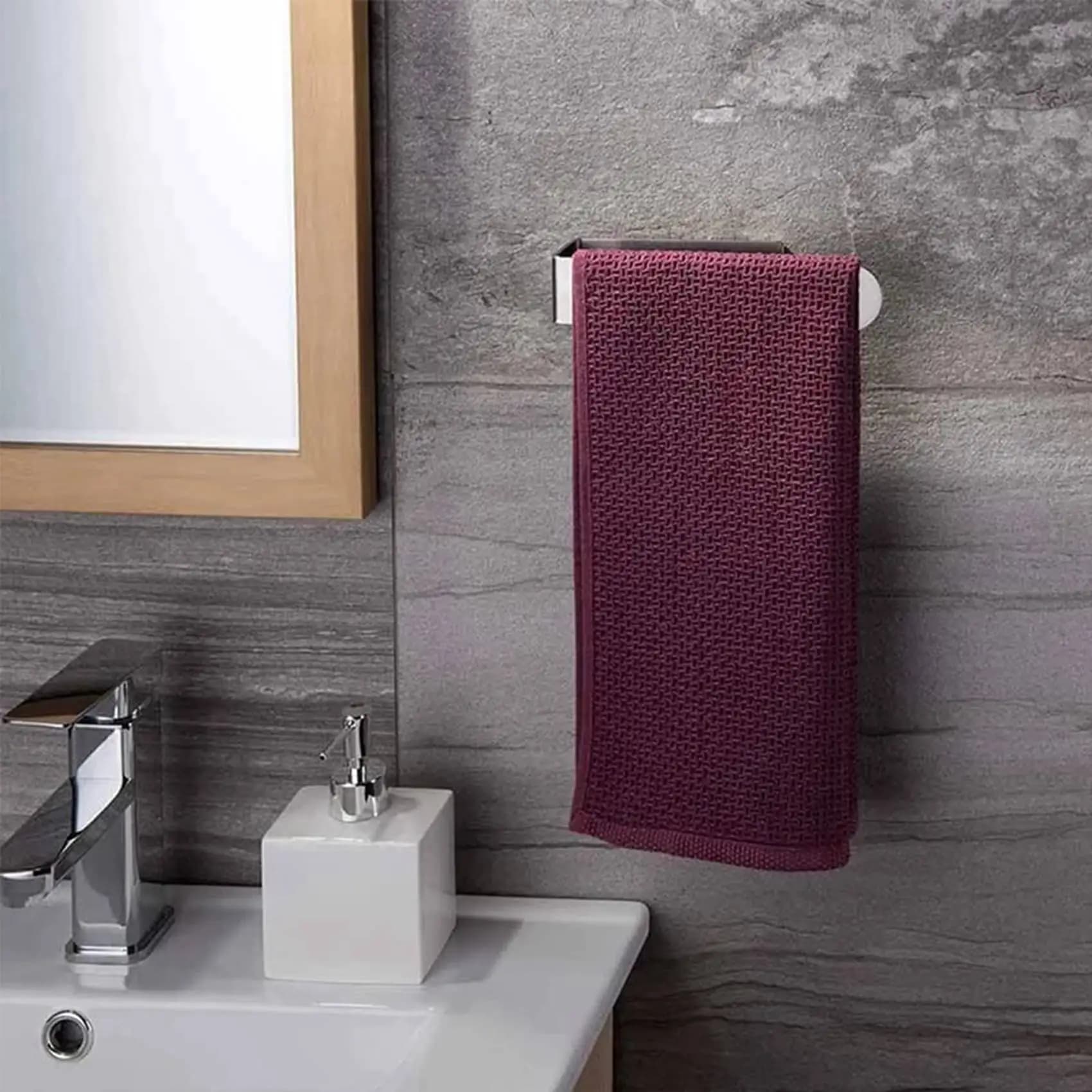 RMWIN-6X Portasciugamani Adesivo in Acciaio Inox 304, Portasciugamani Autoadesivo per Bagno