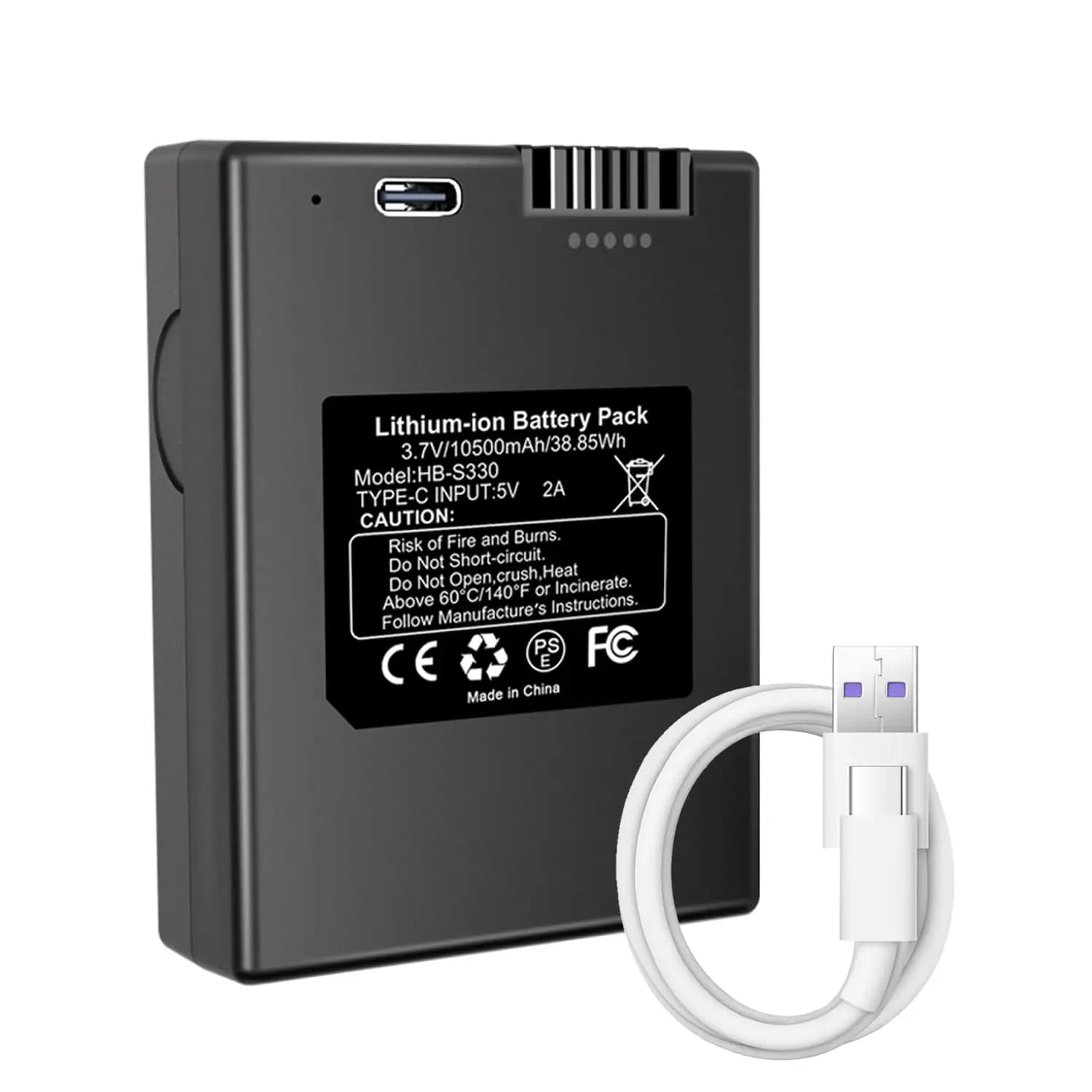 JYJZPB Batteria ricaricabile S330 da 10500 mAh compatibile per eufy S330 Smart Lock video 3 in 1, compatibile per eufy E330 Smart Lock