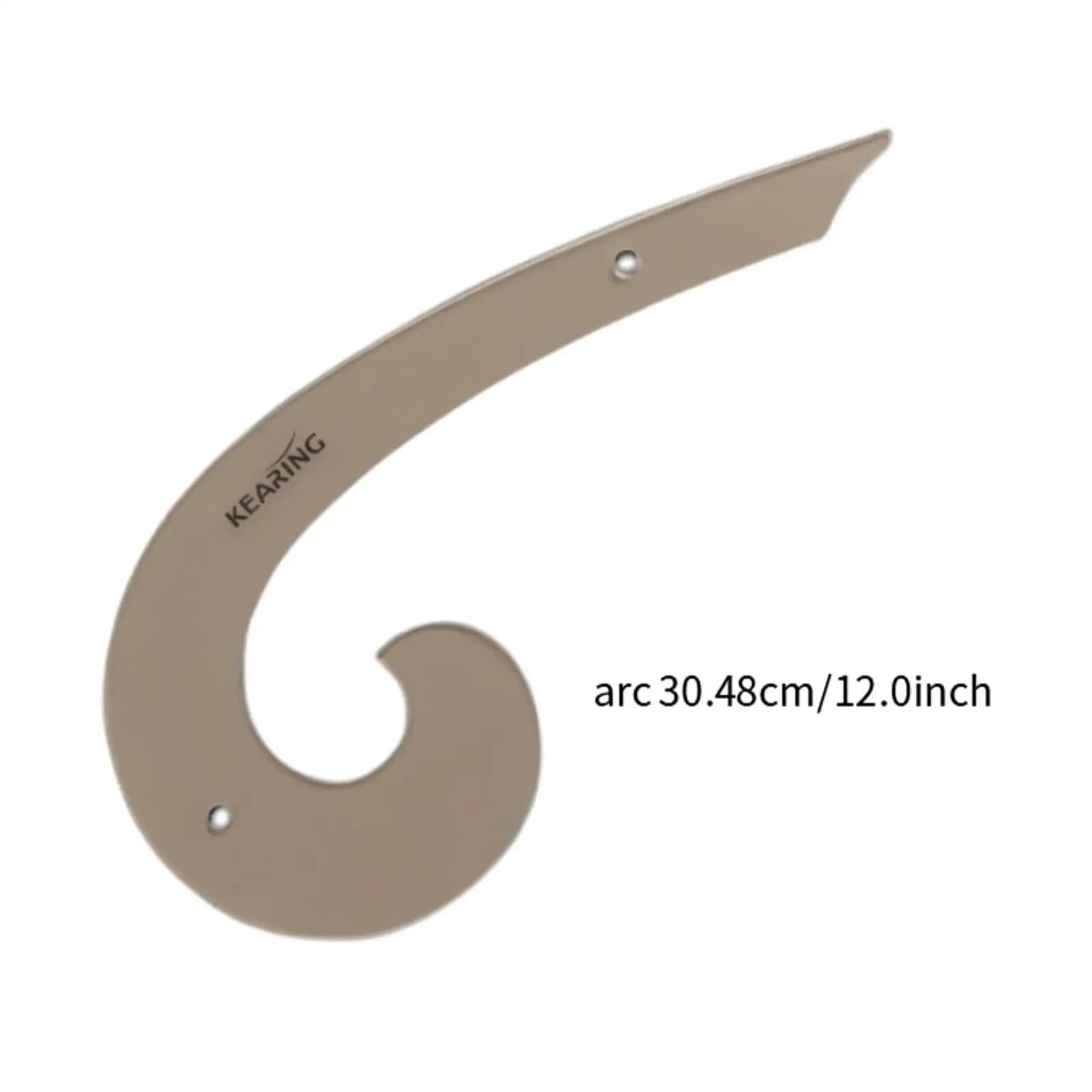 Righello Curvo per Cucito, Strumento di Misurazione in Acrilico con Scala Metrica e in Pollici per Sartoria, Design e Creazione di Modelli Fai-da-Te