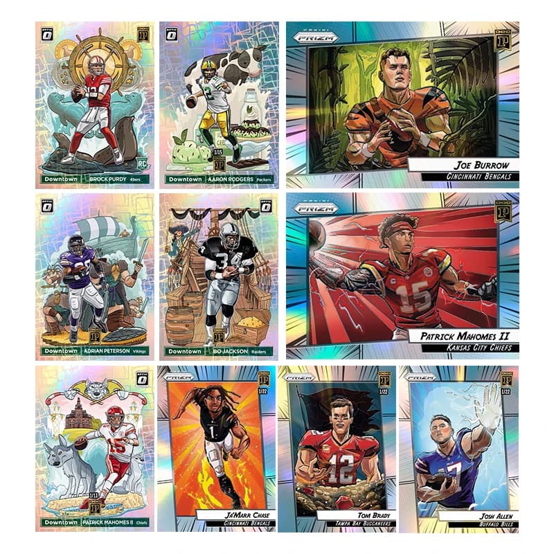 Panini Rugby Star Card Diy Brett Favre Barry Sanders Josh Allen Justin Herbert Patrick Mahomes Collection Card Toys Gift