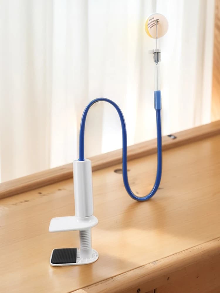 Robot Allenatore di Ping Pong con Rimbalzo Rapido e Morsetto da Tavolo per Principianti