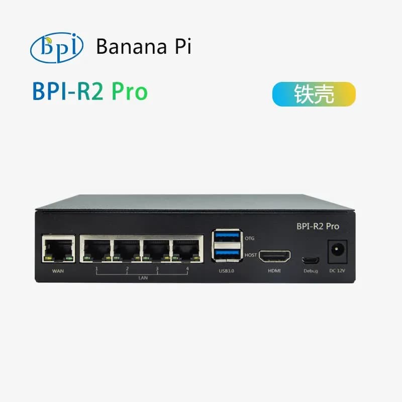 Banana Pi BPI-R2 Pro Metal Iron Case Enclosure Shell for Development Board