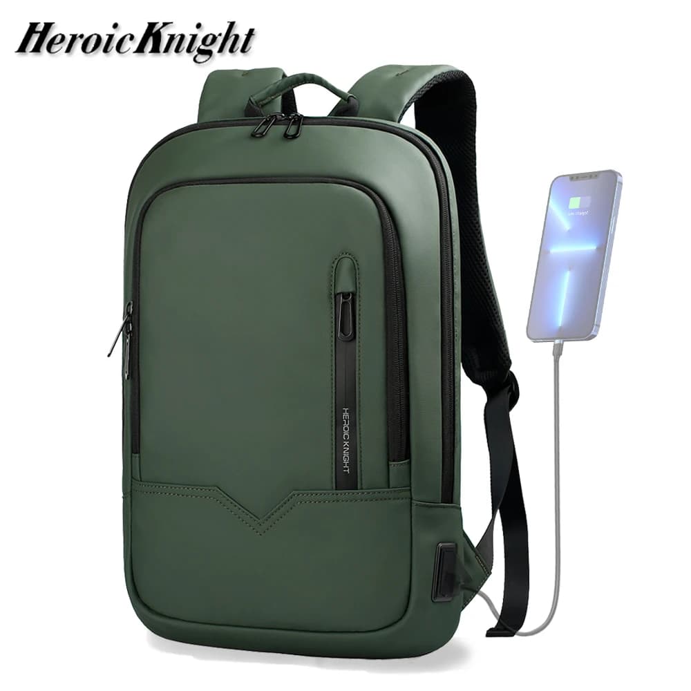 Zaino da lavoro da uomo Heroic Knight Borse per laptop sottili multifunzione per donna all'aperto Confezione impermeabile Design zaino estetico