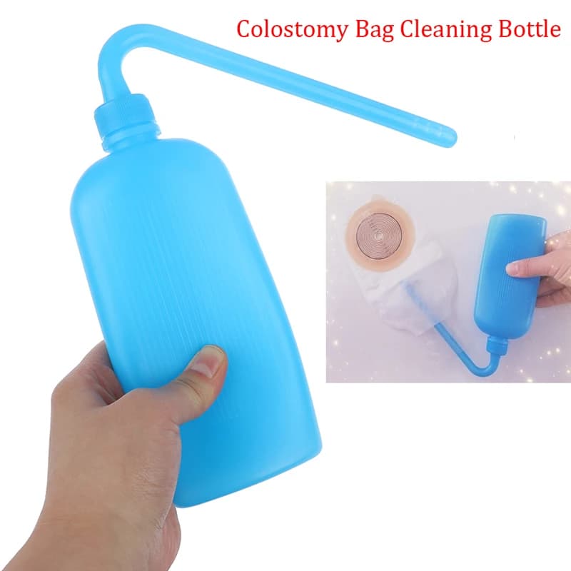 300ml Plastic Wash Bottle Feminine Hygiene & Colostomy Bag Cleaner Accessory for Ostomy Pouch Maintenance