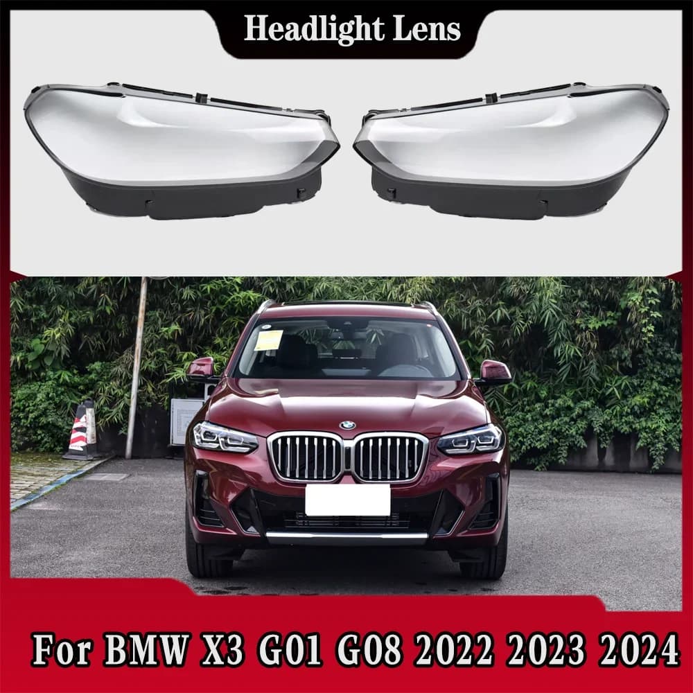 Accessori Auto per BMW X3 G01 G08 2022 2023 2024, Copertura Trasparente per Fari, Protezione per Lampade, Guscio in Vetro per Fari