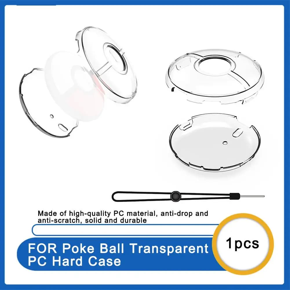 For Pokemon GO Plus PC Protective Case Portable Transparent Hard Shell With Hand Rope Game Accessories Protective 2026 New