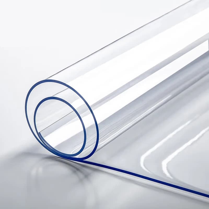 Protezione da tavolo trasparente in PVC, copertura impermeabile a prova di olio, spessore 0,7 mm, per scrivania da cucina e tavolo da pranzo, ideale per casa e ufficio