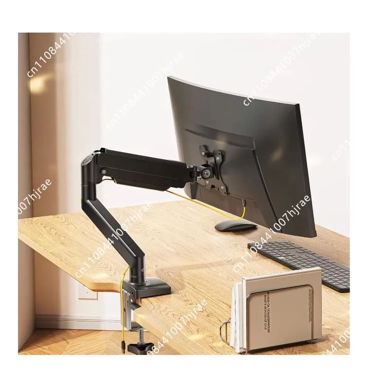 New Design Gas Spring Monitor Arm Desktop Bracket Adjustable Computer Display Stand Supports Up To 34 Inch LCD LED Screen