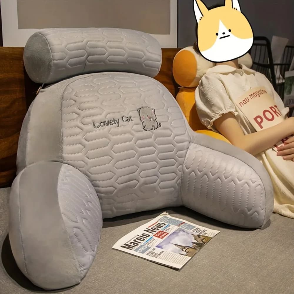 1PC Soft Headboard Cushion for Lumbar Support, Large Backrest Pillow for Beds, Sofa Throw Pillow for The Living Room