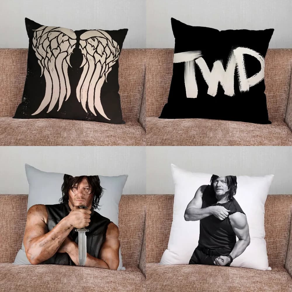Federa per cuscino Dead D-Daryl Dixon per la casa, camera da letto, auto, ufficio, decorazione, soggiorno, divano, adatta