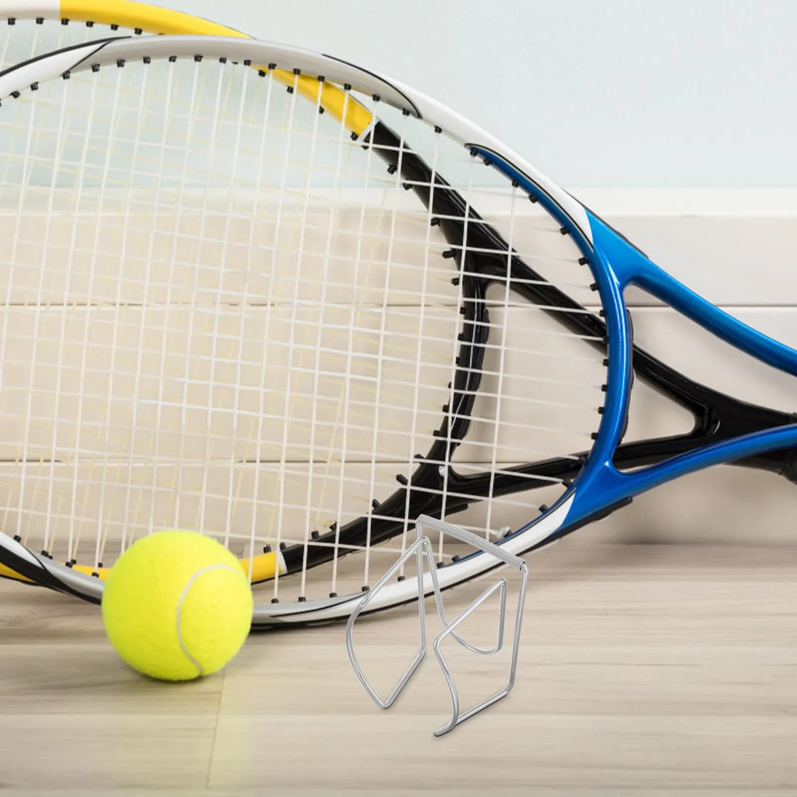 Clip da cintura in acciaio per palline da tennis e pickleball, porta palline portatile, attrezzatura leggera per l'allenamento in movimento.