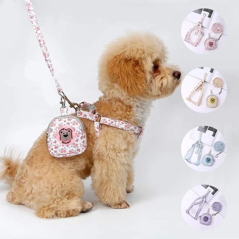 pet products Dog collar dog accessories walk the dog leash 1.2 meters traction rope length Adjustable Anti-free Cat collar