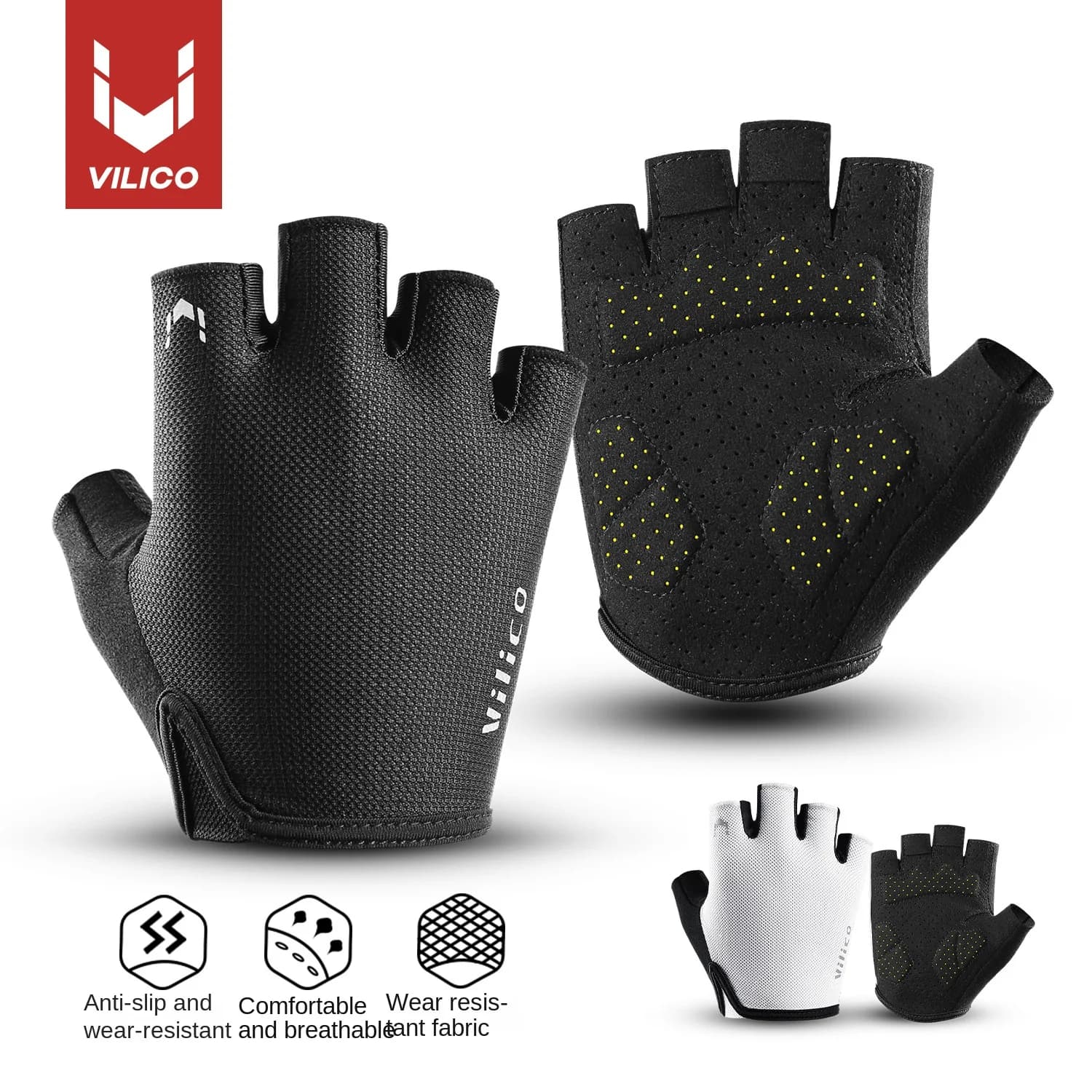 Women's half finger training gloves - Anti-slip breathable gym glove for weight lifting for fitness training and cycling gloves