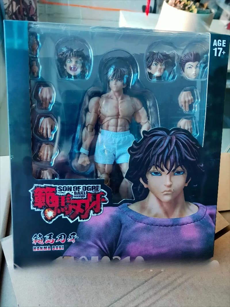 Vendita Immediata: Action Figure Anime Baki Hanma Oni in Scala 1/12, Statuetta da Collezione per Ufficio e Scrivania, Decorazione per Ragazzi