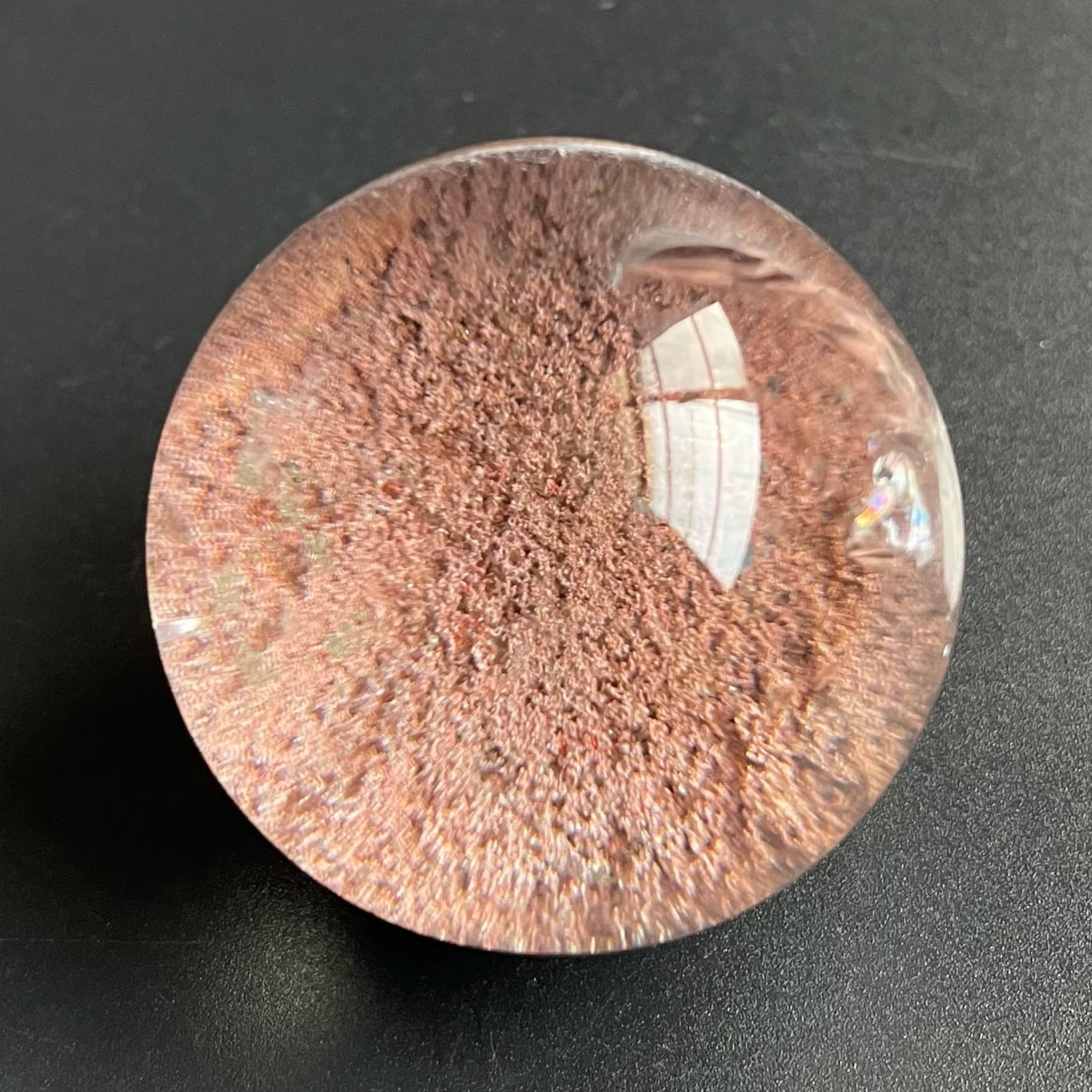 Sfera di pietra naturale verde fantasma da 85 g, sfera di quarzo lucidata, sfera di cristallo curativa, regalo di guarigione, decorazione per la stanza Z1422