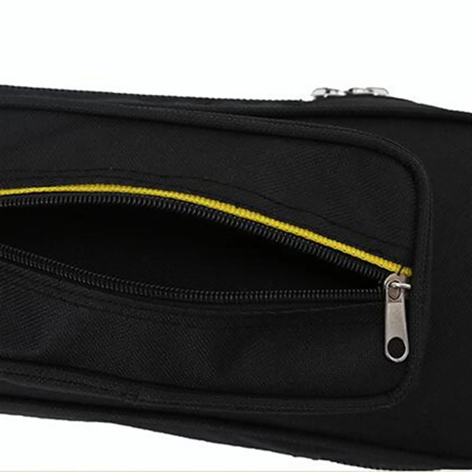 Portable 7 Hole Pool Cue Case Oxford Cloth Storage Box with Zipper Pocket for Billiards Stick Organization