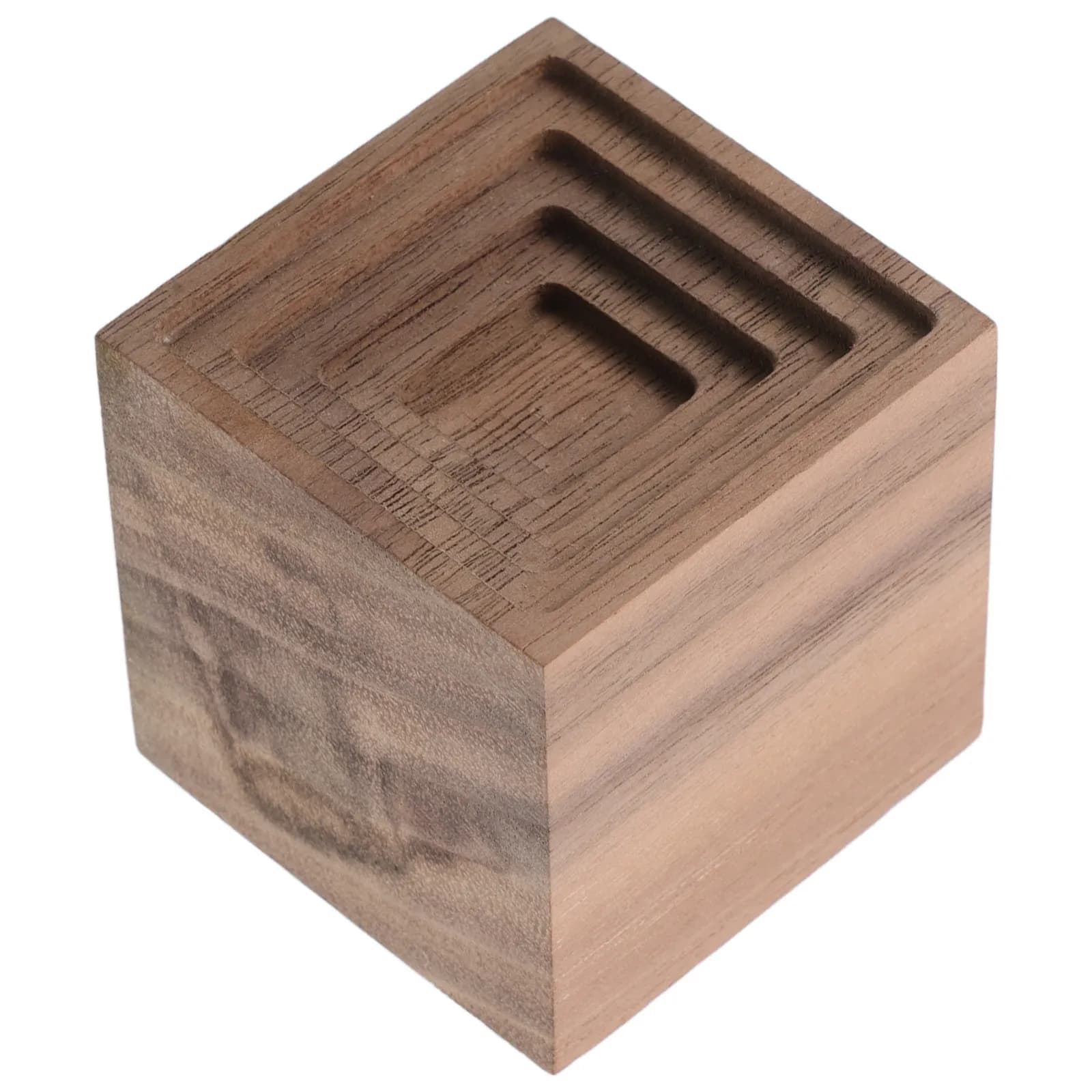 Natural Wood Essential Oil Diffuser Walnut Solid Wood Desktop Decor Small Cordless Waterless Scent Diffuser for Room