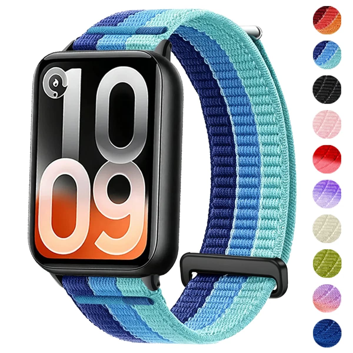 Nylon Loop Strap for Xiaomi Mi Band 10 Pro 9 Pro 8 Pro Sport Breathable Braided Bracelet Correa For Redmi Watch 6 5 4 Watchband