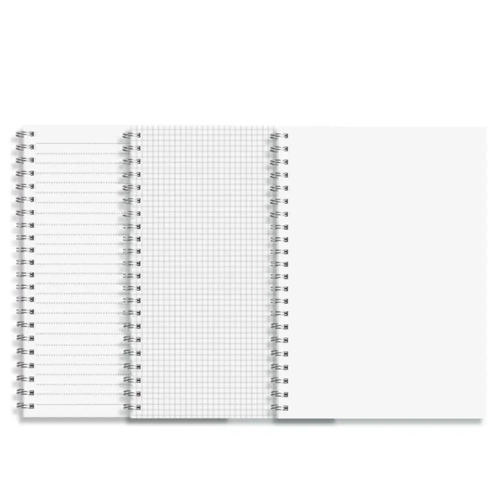 Thickened A4/A5/A6/B5 Coil Notebook Grids/Blank/Horizontal Line Flip Over Design Sketchbook Diary Book Students Gift