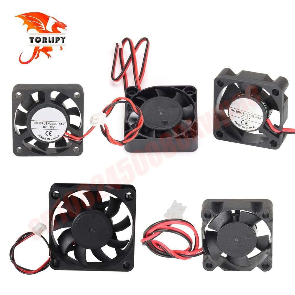2510/3010/4010/6015 DC Cooling Fan 12V/24V Centrifugal Fan 2 Wire Cooling Fan 3D Printer Accessories
