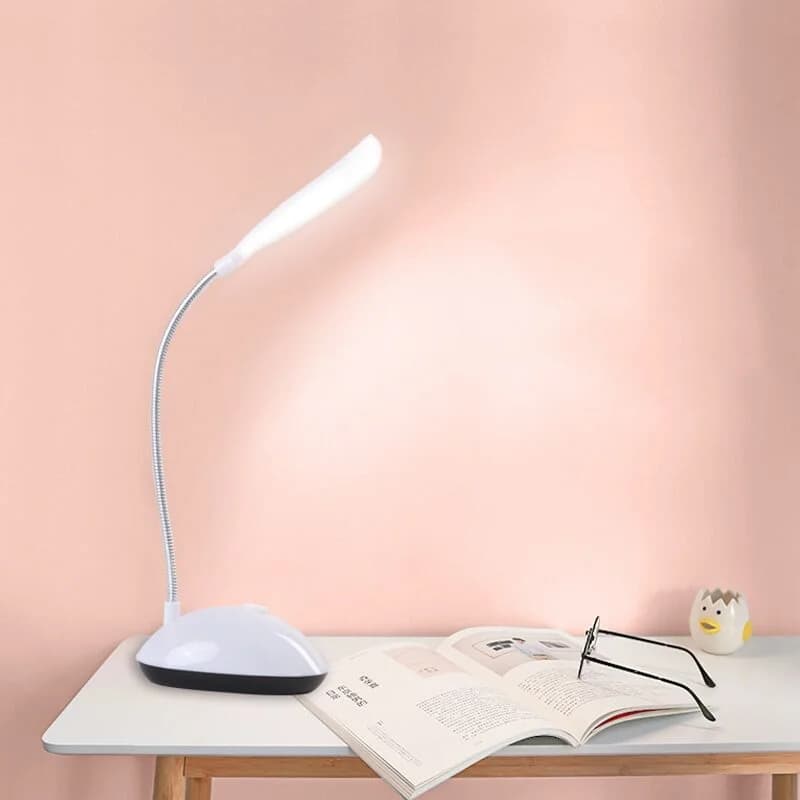 Lampada da lettura a LED Lampada da lettura pieghevole Protezione per gli occhi Lampada da libro AAA alimentata a batteria Lampada da notte Camera da letto Comodino Studio Illuminazione da viaggio