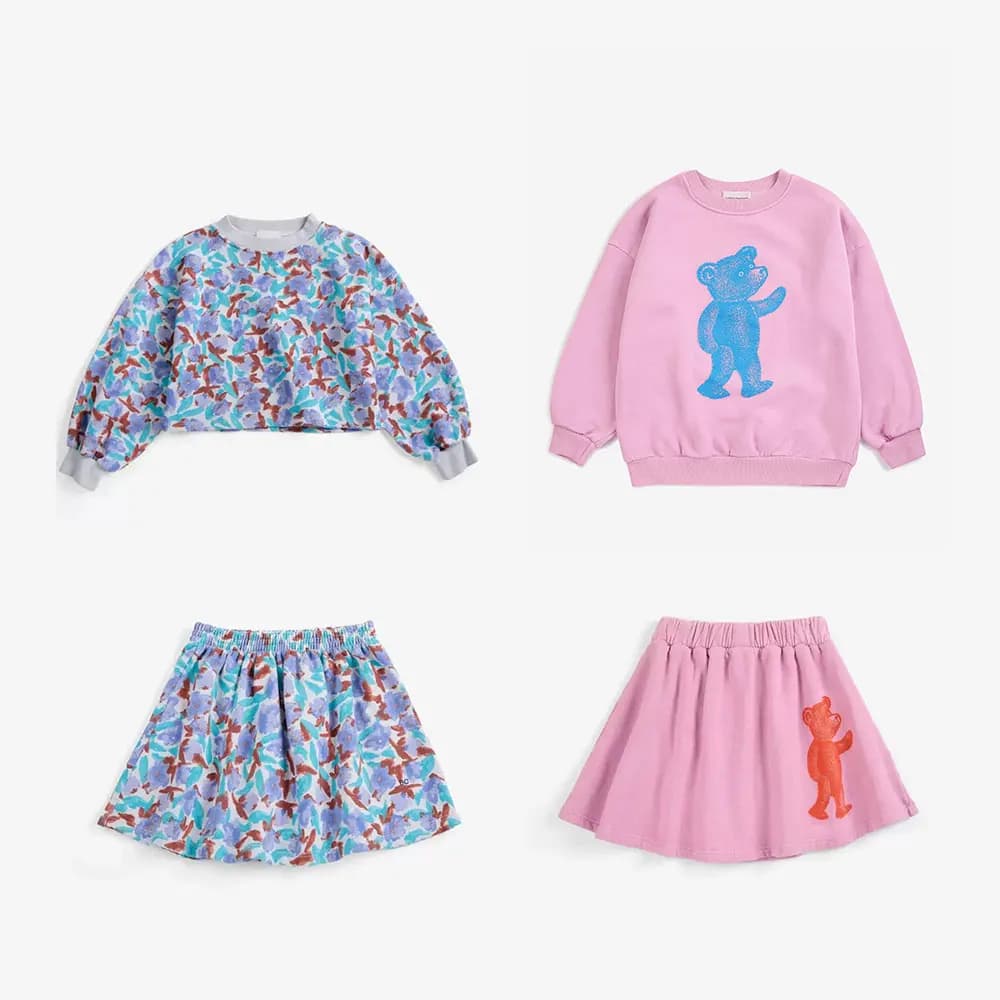 Kids Sweatshirts And Skirts Clothing Sets AW26 Cute Knit Sweaters And Pants Outwear for Boys And Girls