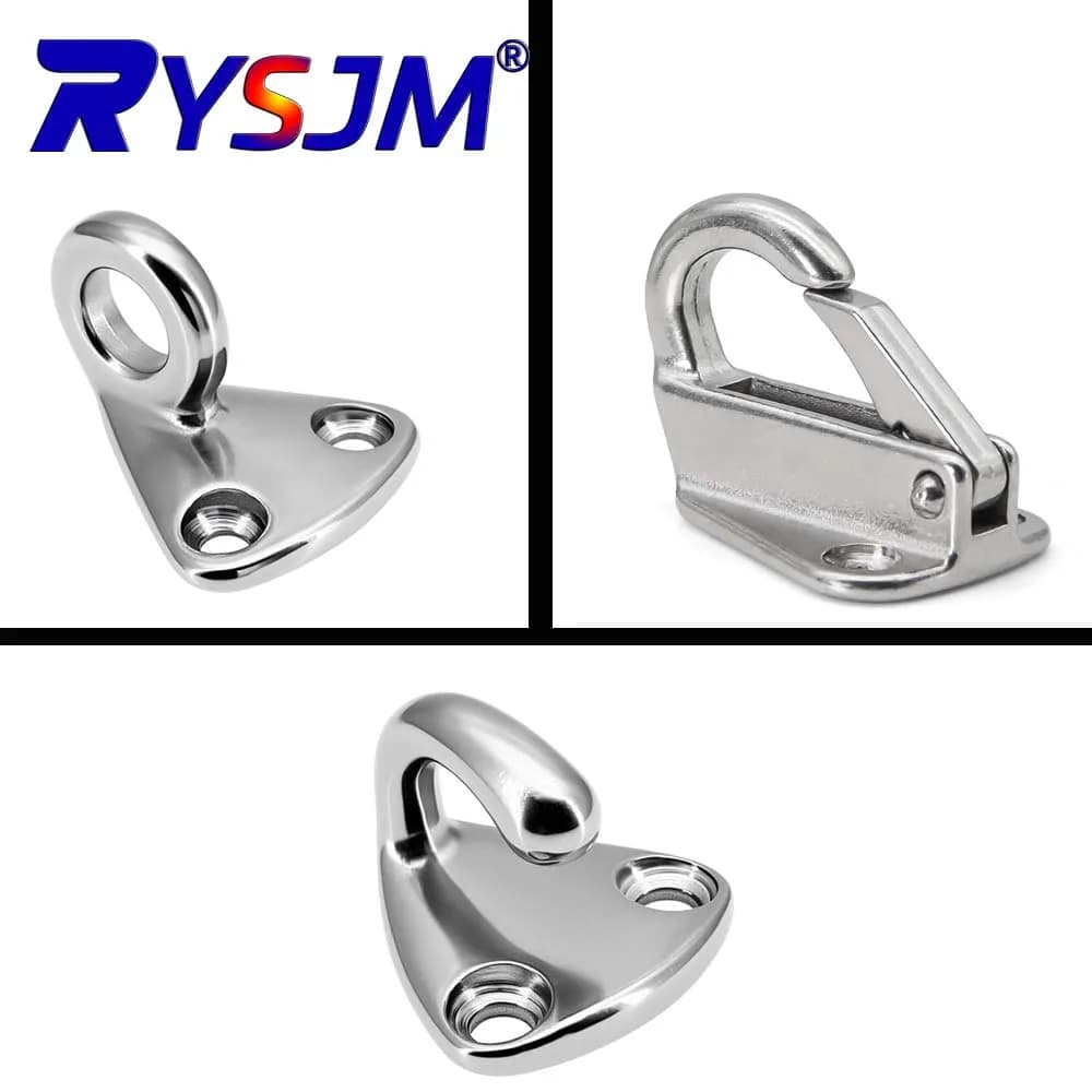 A/B/C Stainless Steel Fending Hooks Spring Hook Snap Attach Rope Boat Sail Tug Ship Marine Hardware Boats Accessories