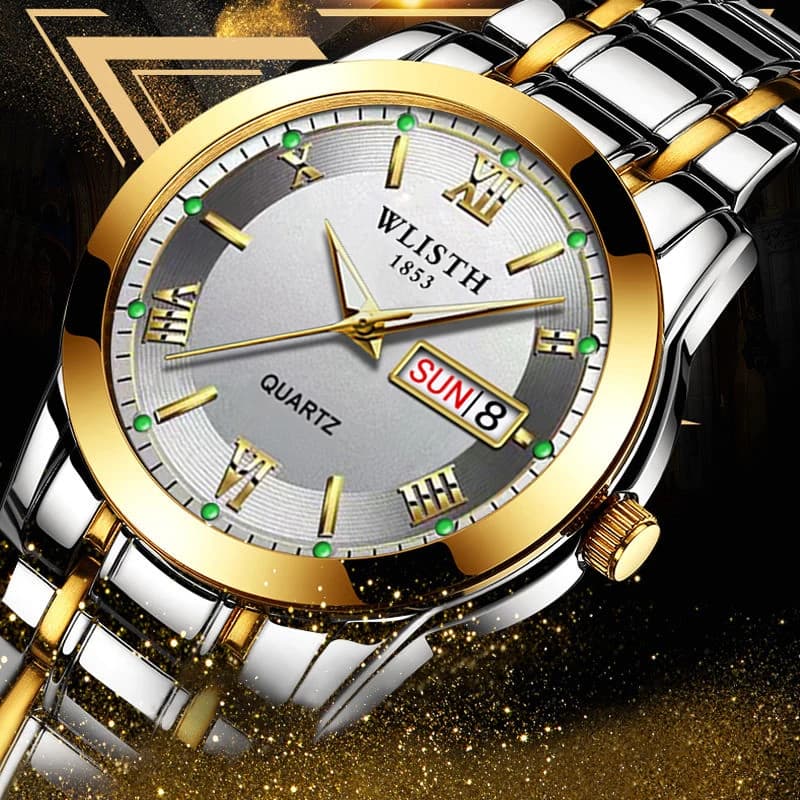 Orologio da uomo di lusso Orologi in acciaio inossidabile Orologio da uomo sportivo impermeabile e luminoso Orologio da uomo al quarzo Reloj Hombre