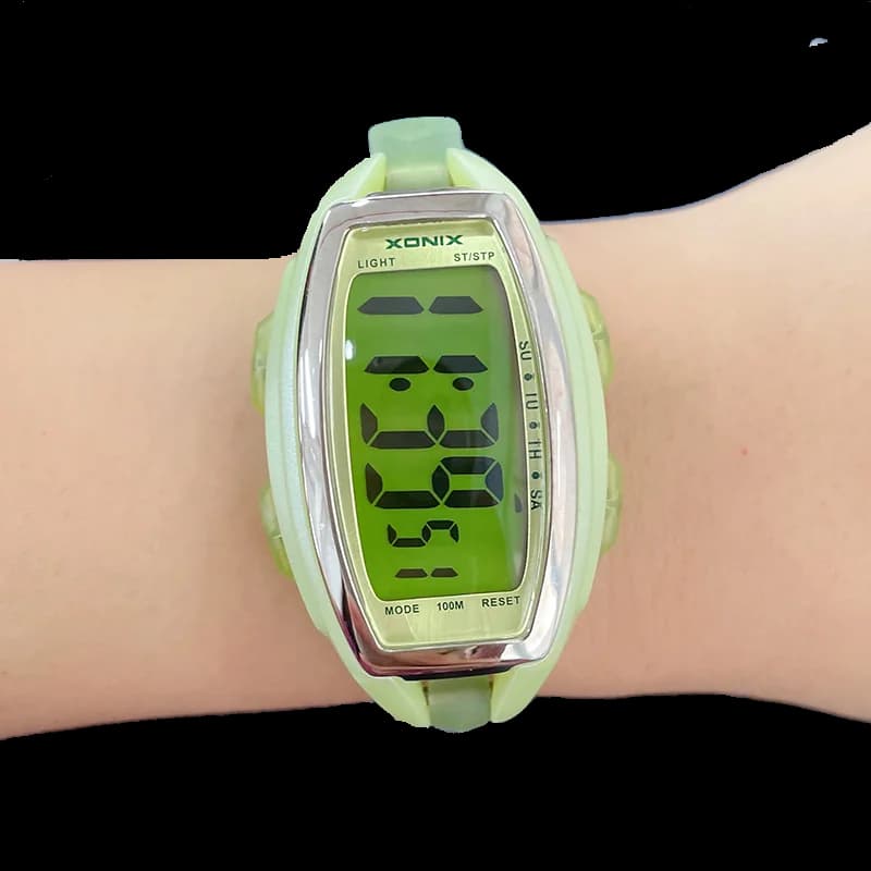 XONIX Women multifunzionale personalizzato Night Glow studente impermeabile studente nuoto sveglia temporizzazione orologio elettronico LE