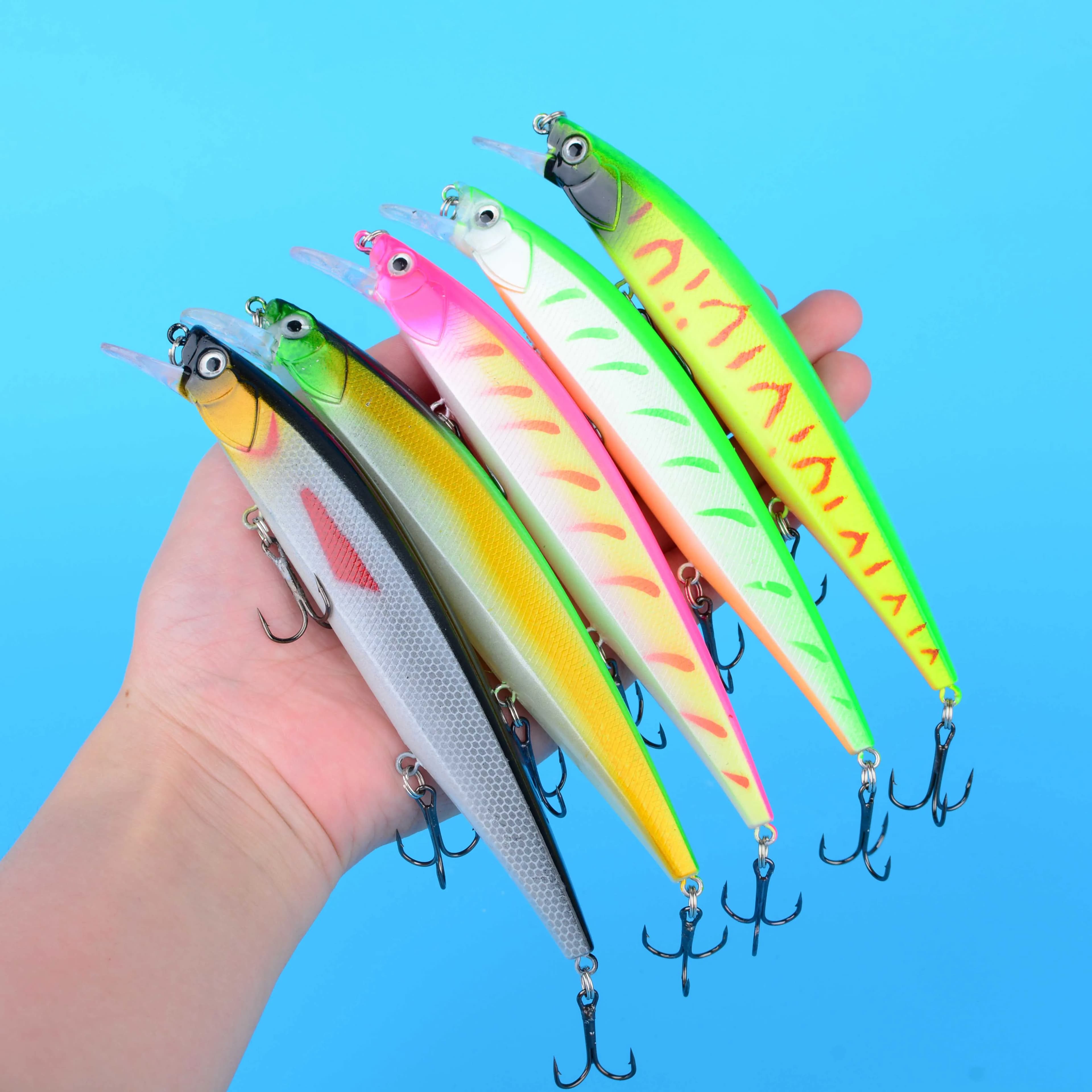 1 Pezzo Esca da Pesca Galleggiante Jerkbait 20g Wobbler 14cm Minnow per Bass e Luccio