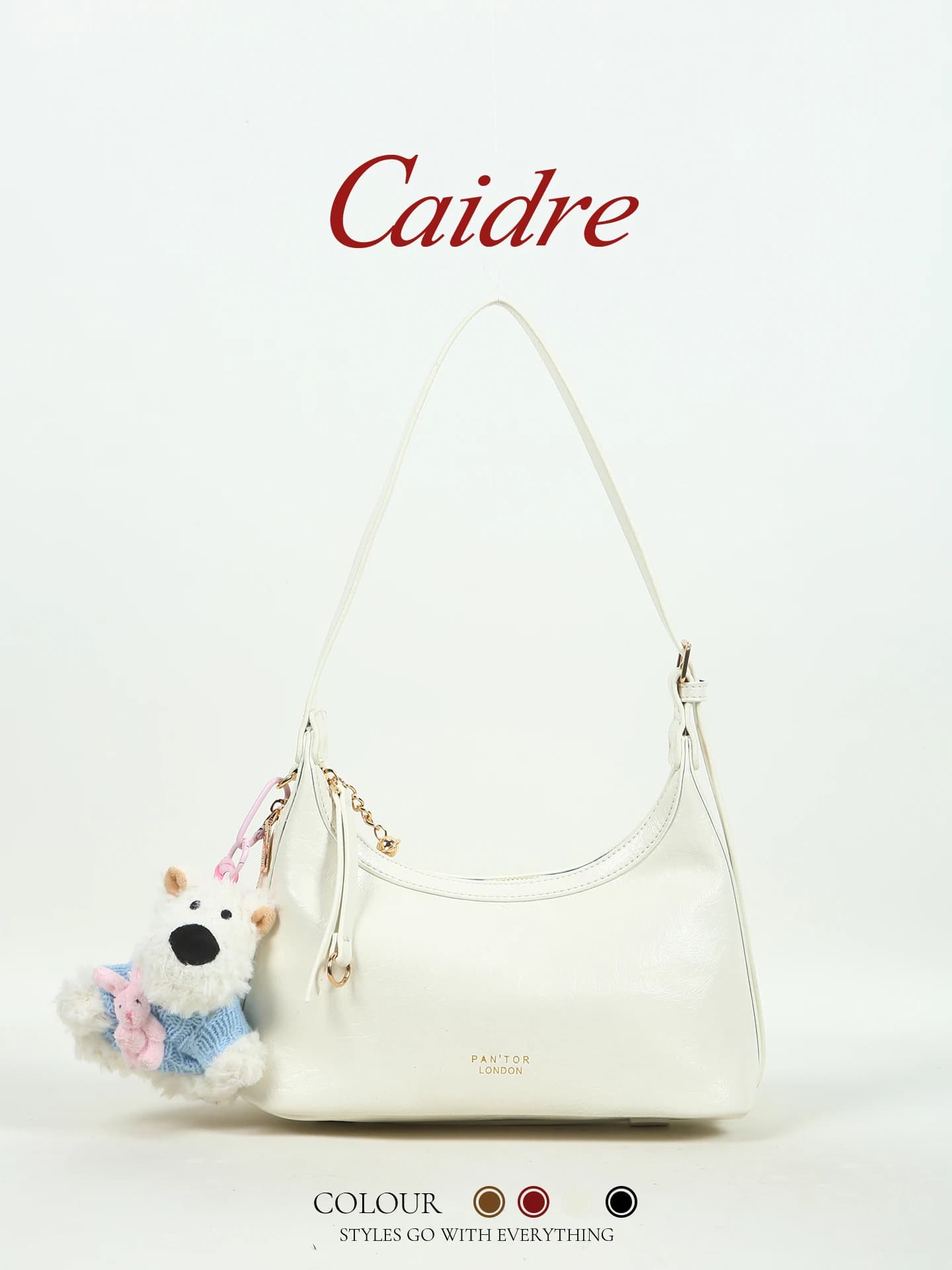 Borsa a tracolla Caidre con guinzaglio per cani, borsa tote da pendolare, borsa sottobraccio, borsa a spalla singola, regalo di compleanno per donna, stile coreano