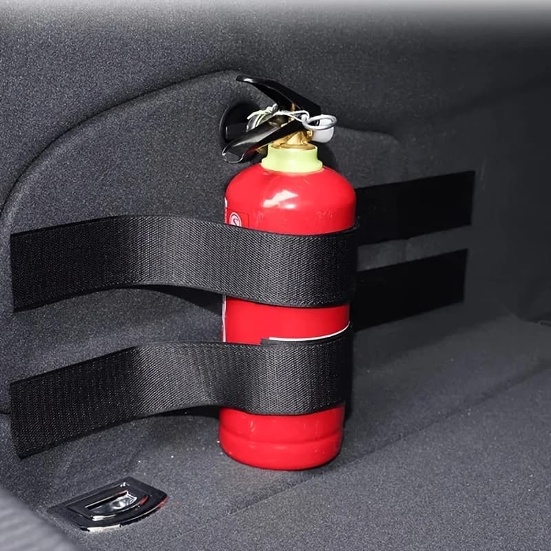 Cinghie portaoggetti per bagagliaio di un'auto da 4 pezzi/set, con velcro multifunzionale, per asegurar oggetti. Include anche le cinghie universali per borse portaoggetti