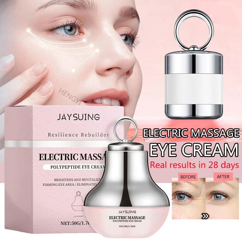 Crema per gli occhi da massaggio elettrico per borse per occhi a cerchio scuro Gonfiore Firm Dissolvenza Rinfrescamento delle rughe con vibrazione delicata Cura degli occhi stanchi