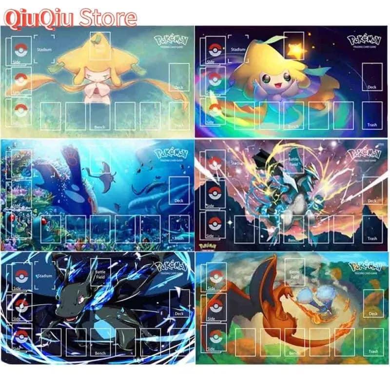 Mewtwo vs Mega Mewtwo X TCG Playmat Gaming Mouse Pad Waterproof Non-slip Desk Mat