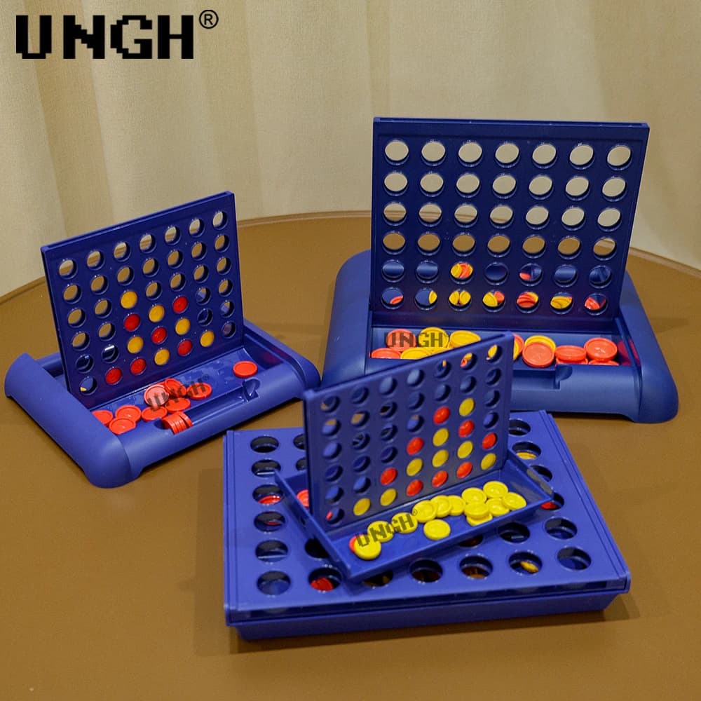 UNGH Pieghevole Connect 4 in A Line Gioco da tavolo Classico Party Bingo Scacchi Gioco per famiglie Giocattolo educativo per bambini Bambini