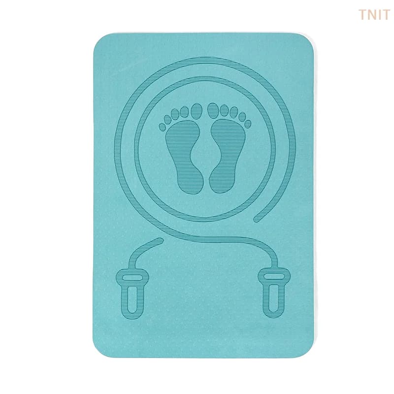 [J] 6MM Skipping Rope Mat Anti-noise Jump Rope Mat Floor Mats Exercise Shock Absorption Yoga Mat TPE Skipping Mat Fitness Pad
