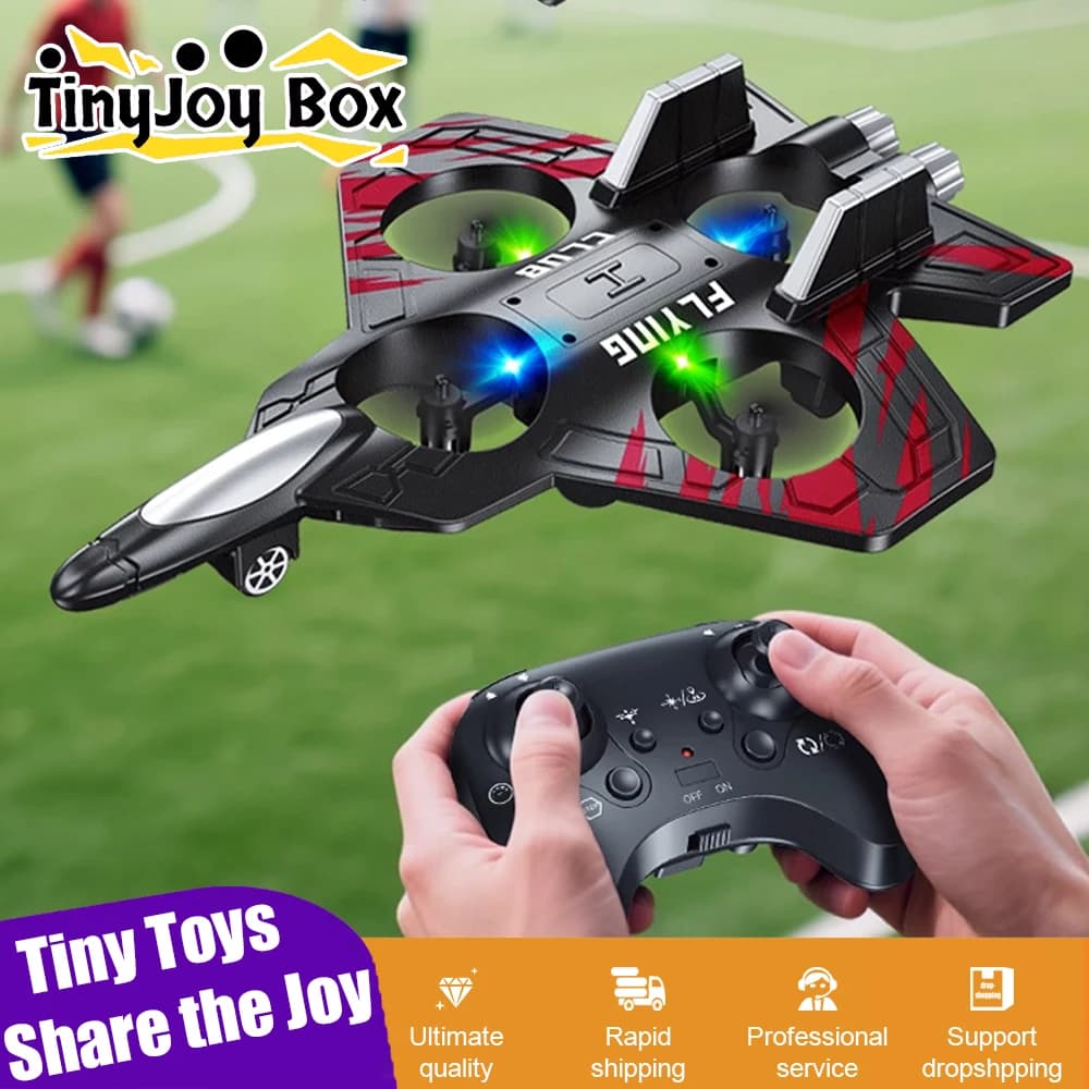 CZ01 RC Rotolo di schiuma Stunt Aircraft Drone telecomandato Luci a LED Sospensione Volo Combattente Altezza fissa Giocattoli per bambini Gioco all'aperto