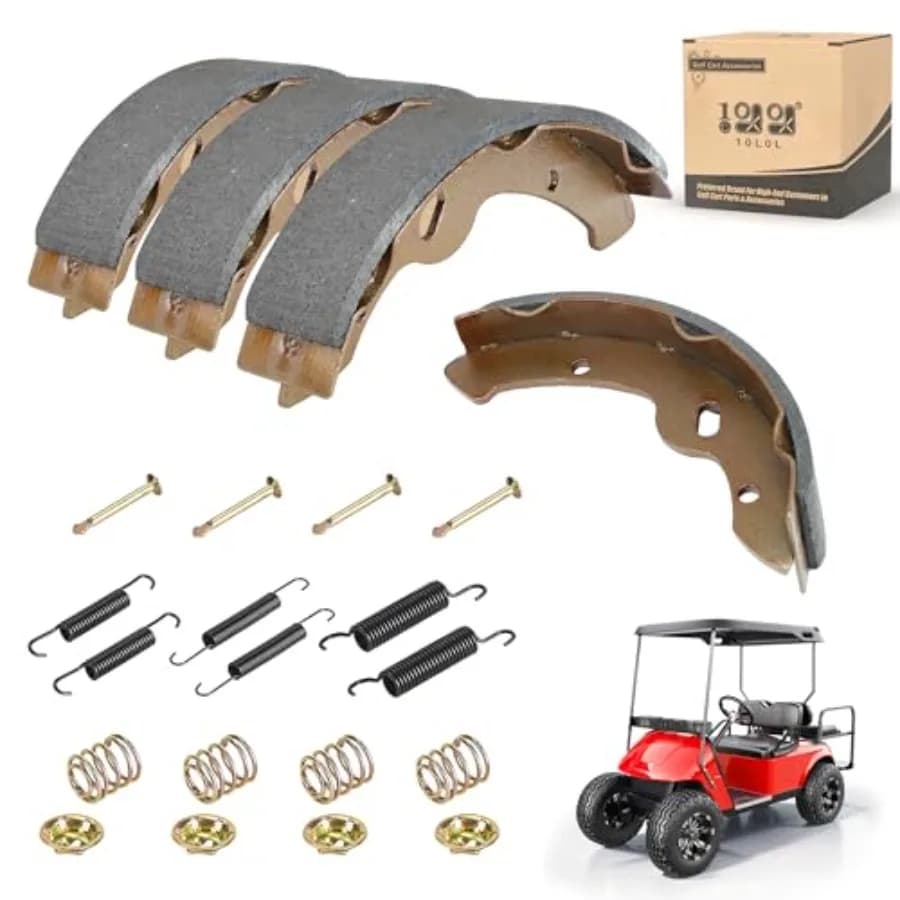 Brake Pads and Bendex Drum Spring Kit for 1993-Up G14, G16, G19-G22 and 1996-Up TXT/EZGO/ST350/Workhorse/Medalist 1997 UP OEM 2