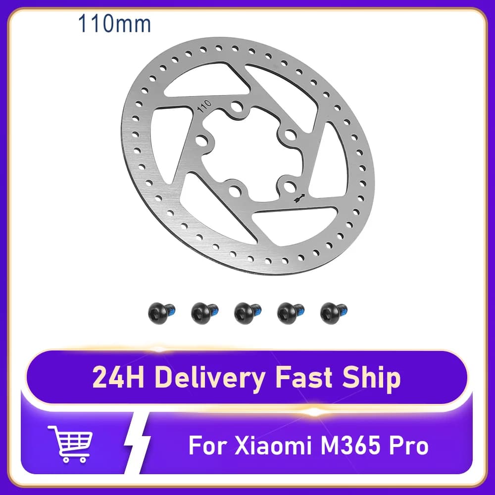 Stainless steel 5 holes Disk Brake Rotor Pad 110MM 120MM with Screw For Xiaomi Mijia M365 Pro Pro 2 Electric Scooter Accessories