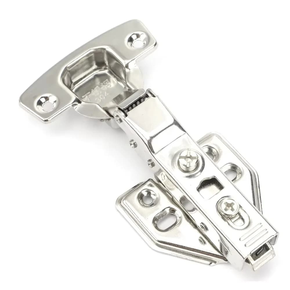 Cerniere per mobili contemporanee con chiusura ammortizzata Cerniere per porte in acciaio inossidabile lucido Cucina Armadi da bagno Ferramenta per mobili