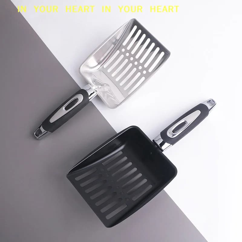 【X】Pet Cat Litter Tray Beach Shovel Pet Supplies Litter Scoop Long Handle Litter Deep Shovel Kitten Litter Box Cleaning Tools