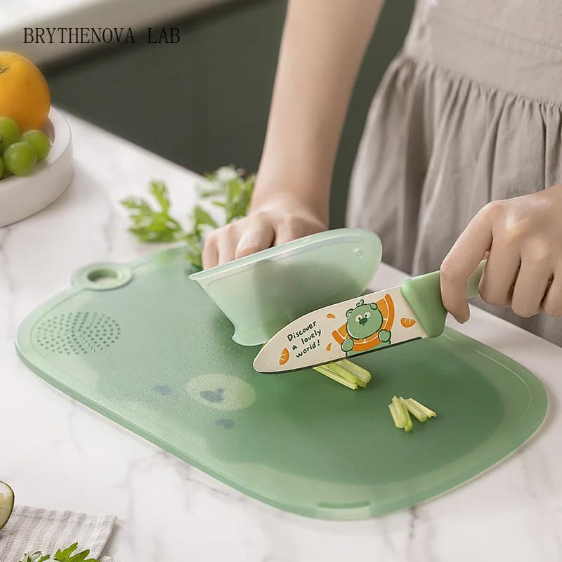 Kitchen household double-sided cutting board Complementary Household Food Cut Fruit Silicone