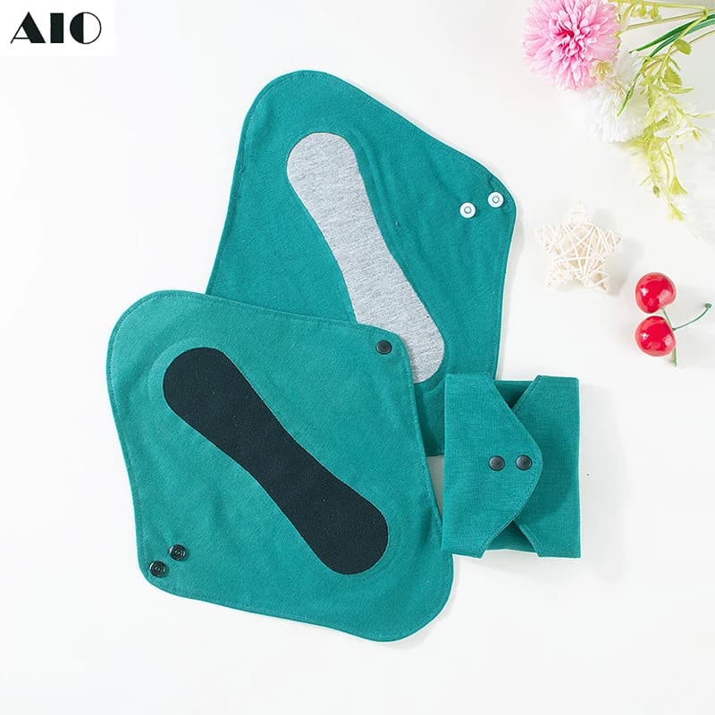 Graphene Reusable Menstrual Pads Washable Soft Sanitary Napkins Breathable Leak Proof Pads For Women Match Period Underwear