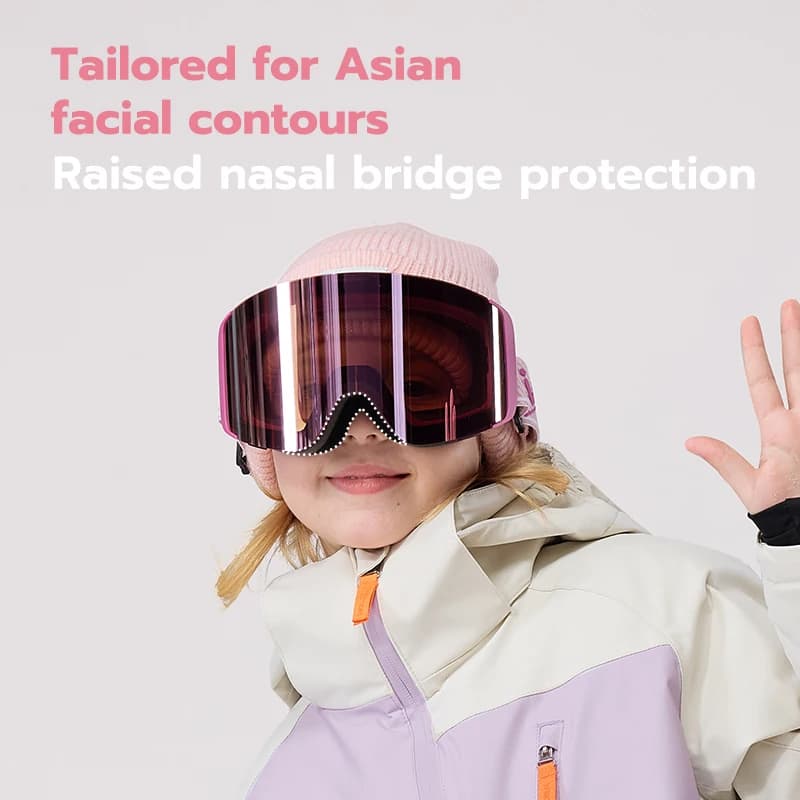 VECTOR Child Can Cover Ski Goggles Snowboard Glasses Women Winter Outdoor Snow Sunglasses UV400 Double Layers Electroplated Lens