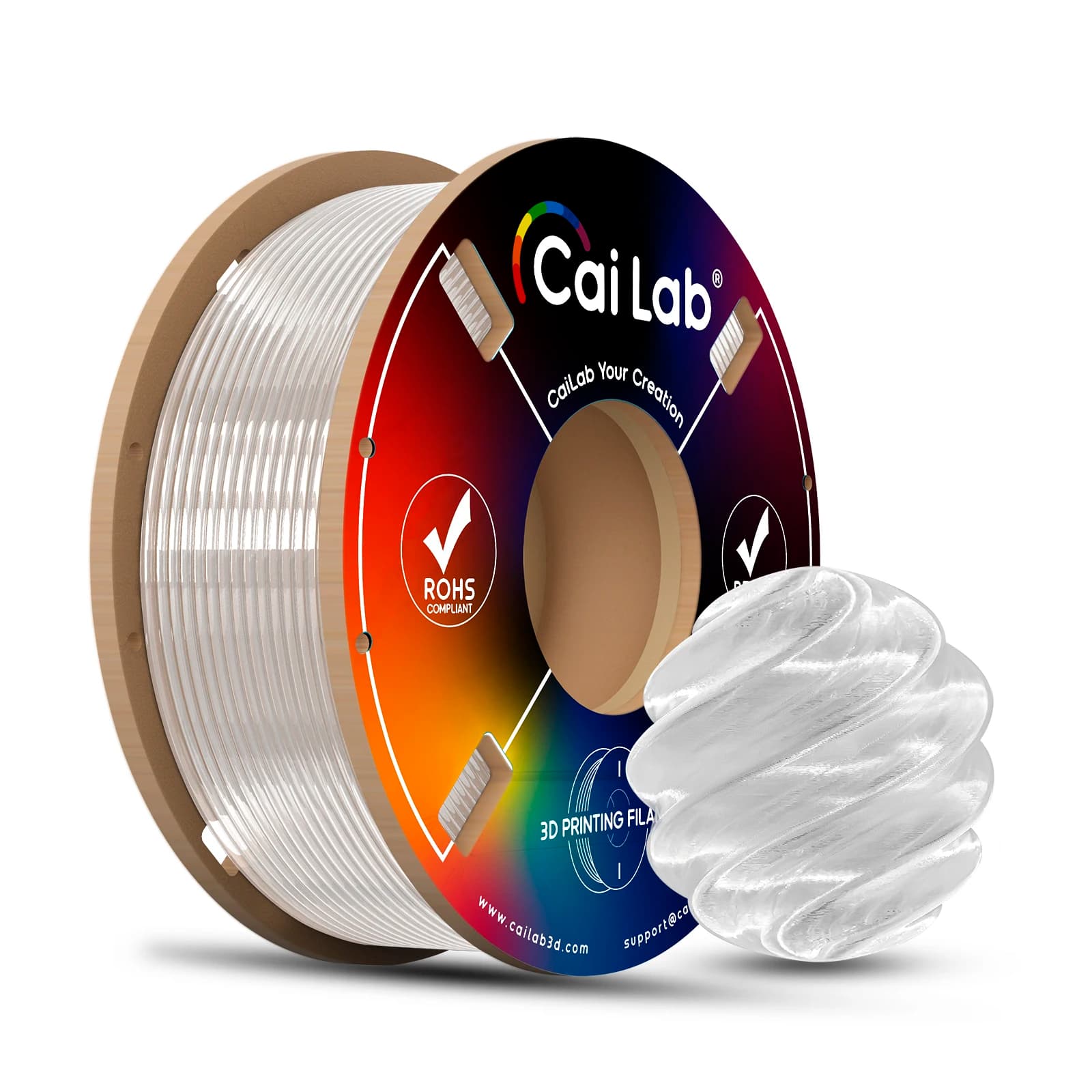 CaiLab 200g 3D Printer Filament PLA glossy silk 1,75 mm for 3D printer FDM Print rich colors Metal luster smooth finish