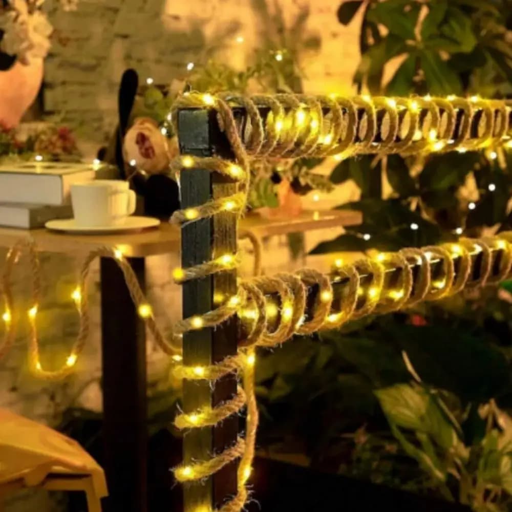 Lampada Solare a Corda con 8 Modalità di Illuminazione, Luce a Corda Vintage LED per Decorazioni da Campeggio