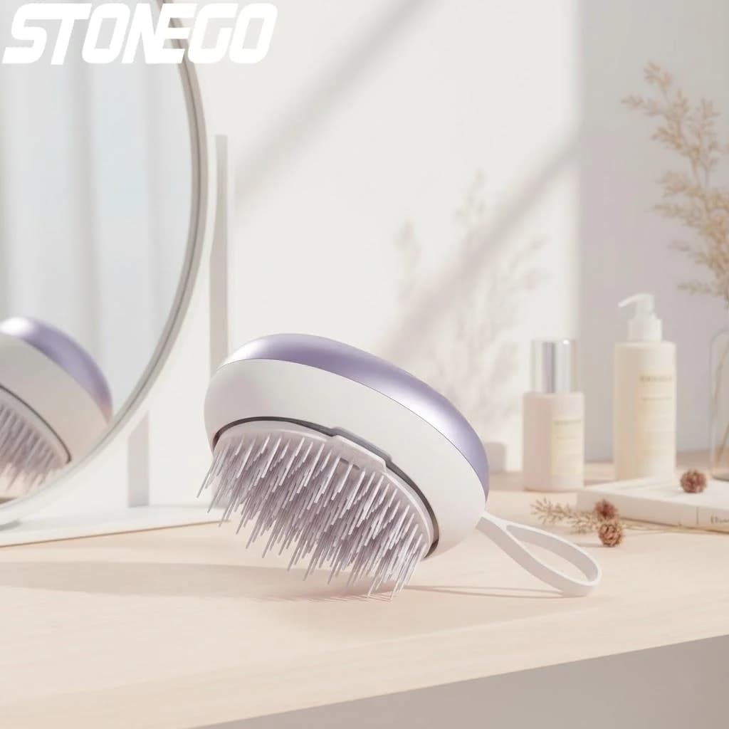 Electric Ion comb Negative for Leasing Hair, Anti-Group Vibrant Massage Brush for Smooth and Voluminous Hair, Hair Care Tool